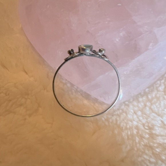 Genuine Turquoise Sterling Silver Ring - Picture 4 of 5